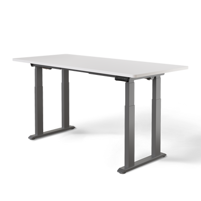 DESKSPACE Titan elektrisch höhenverstellbarer Schreibtisch mit 4 stabilen Beinen, Dual-Motor-Antrieb, 200 kg Tragkraft, Memory-Steuerung und modernem Design