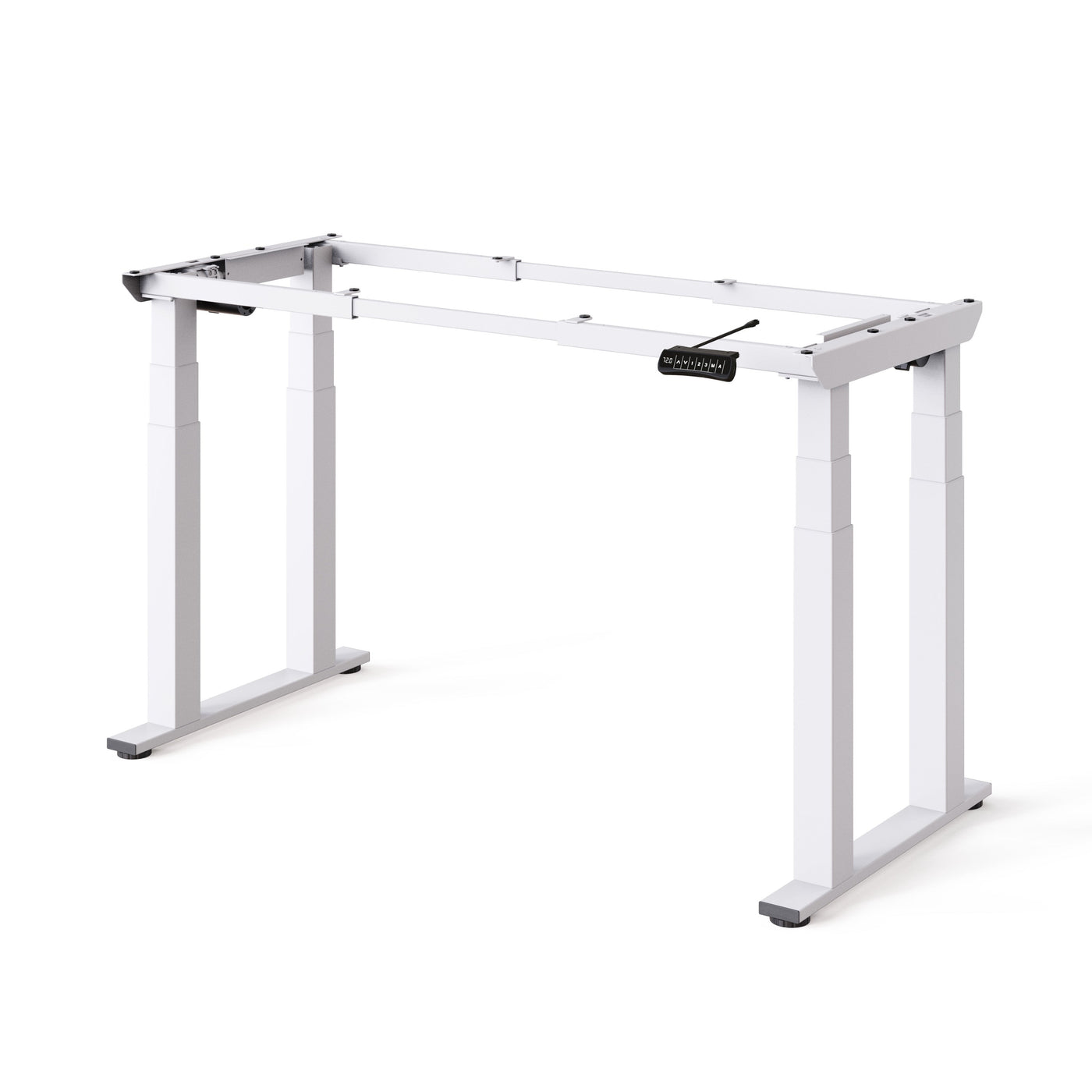 DESKSPACE Titan elektrisch höhenverstellbarer Schreibtisch mit 4 stabilen Beinen, Dual-Motor-Antrieb, 200 kg Tragkraft, Memory-Steuerung und modernem Design