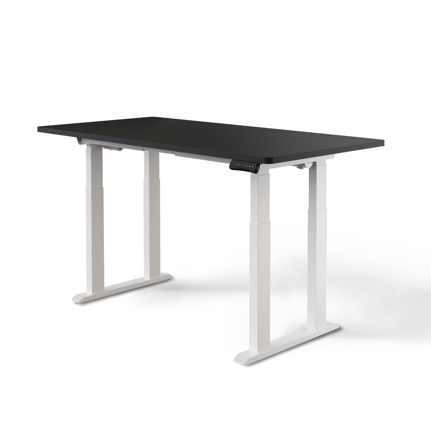 DESKSPACE Titan elektrisch höhenverstellbarer Schreibtisch mit 4 stabilen Beinen, Dual-Motor-Antrieb, 200 kg Tragkraft, Memory-Steuerung und modernem Design