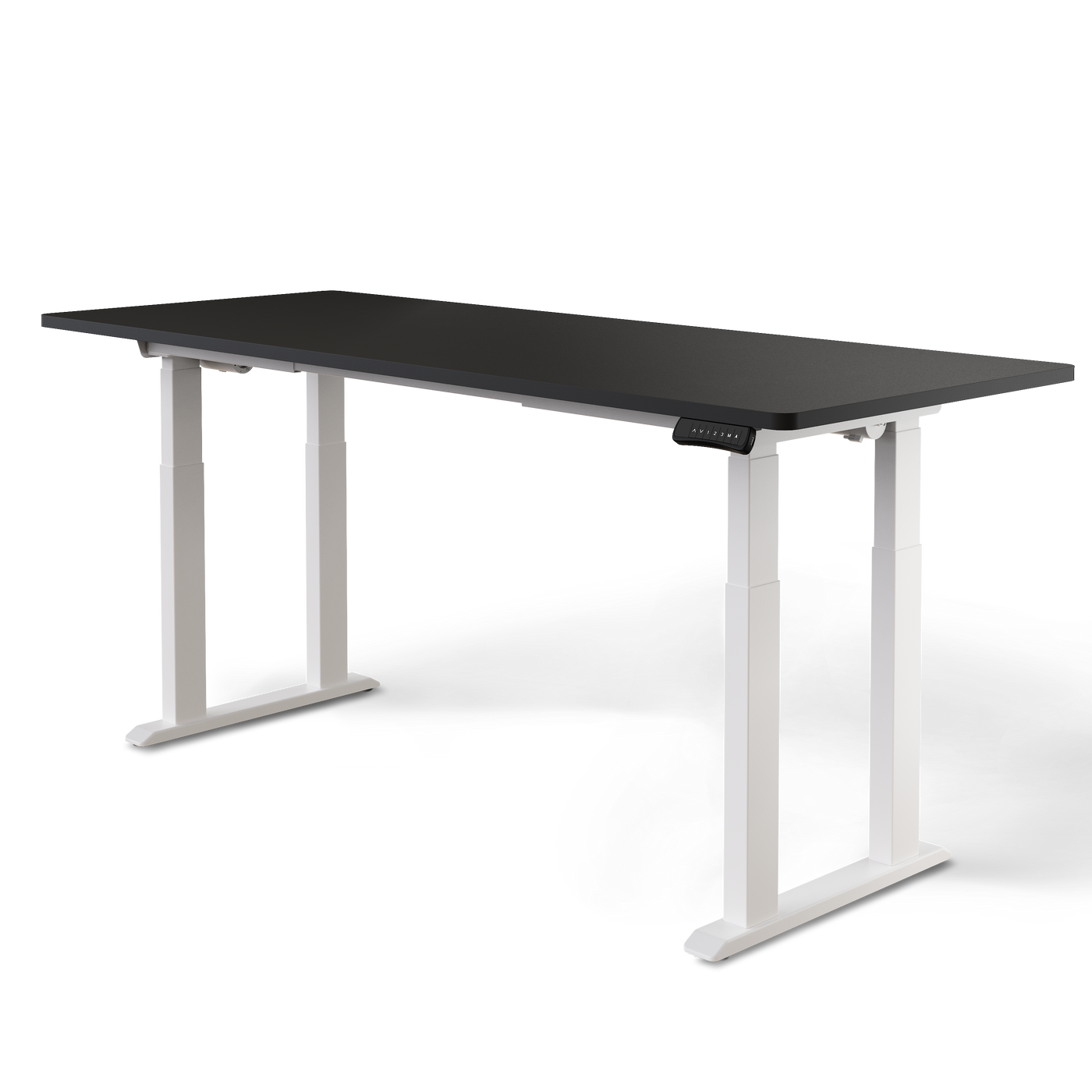 DESKSPACE Titan elektrisch höhenverstellbarer Schreibtisch mit 4 stabilen Beinen, Dual-Motor-Antrieb, 200 kg Tragkraft, Memory-Steuerung und modernem Design