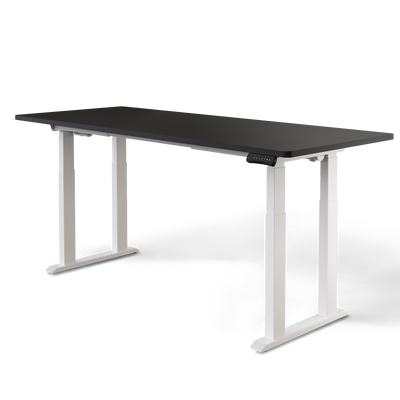 DESKSPACE Titan elektrisch höhenverstellbarer Schreibtisch mit 4 stabilen Beinen, Dual-Motor-Antrieb, 200 kg Tragkraft, Memory-Steuerung und modernem Design