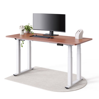 DESKSPACE Titan elektrisch höhenverstellbarer Schreibtisch mit 4 stabilen Beinen, Dual-Motor-Antrieb, 200 kg Tragkraft, Memory-Steuerung und modernem Design