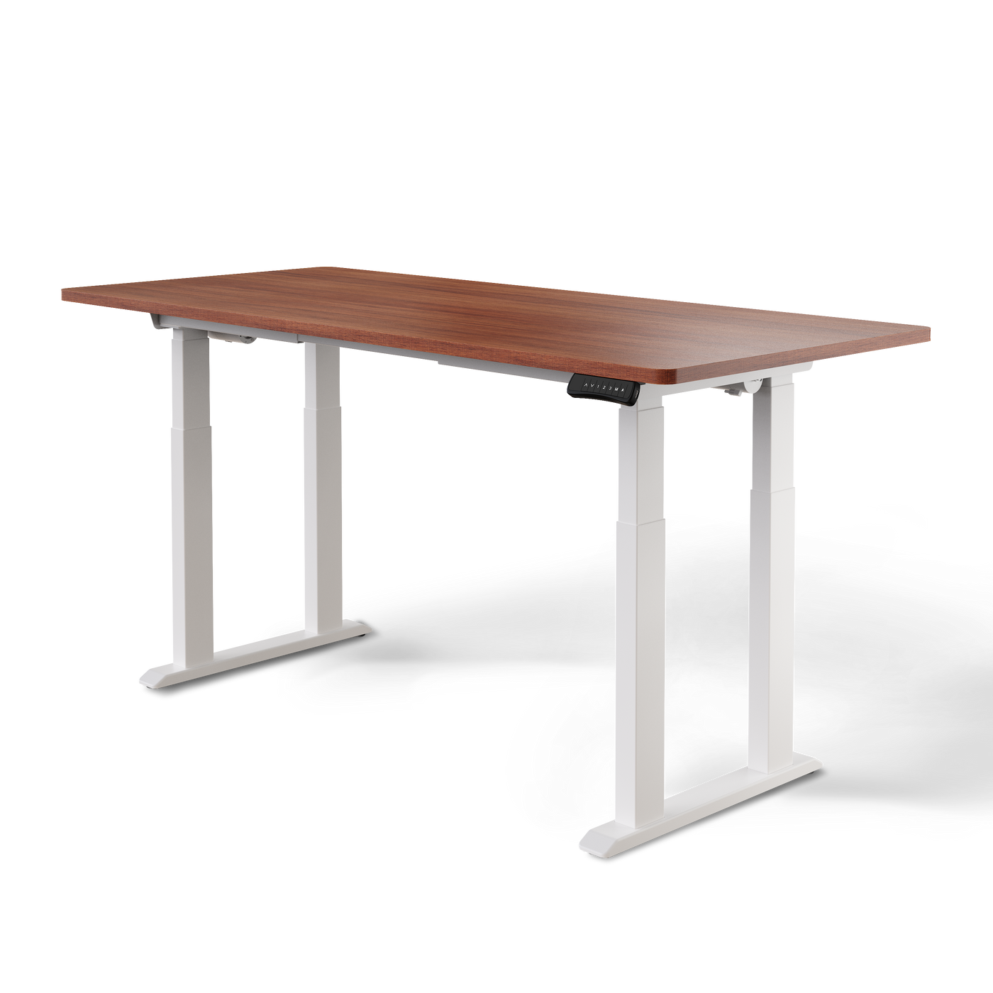 DESKSPACE Titan elektrisch höhenverstellbarer Schreibtisch mit 4 stabilen Beinen, Dual-Motor-Antrieb, 200 kg Tragkraft, Memory-Steuerung und modernem Design