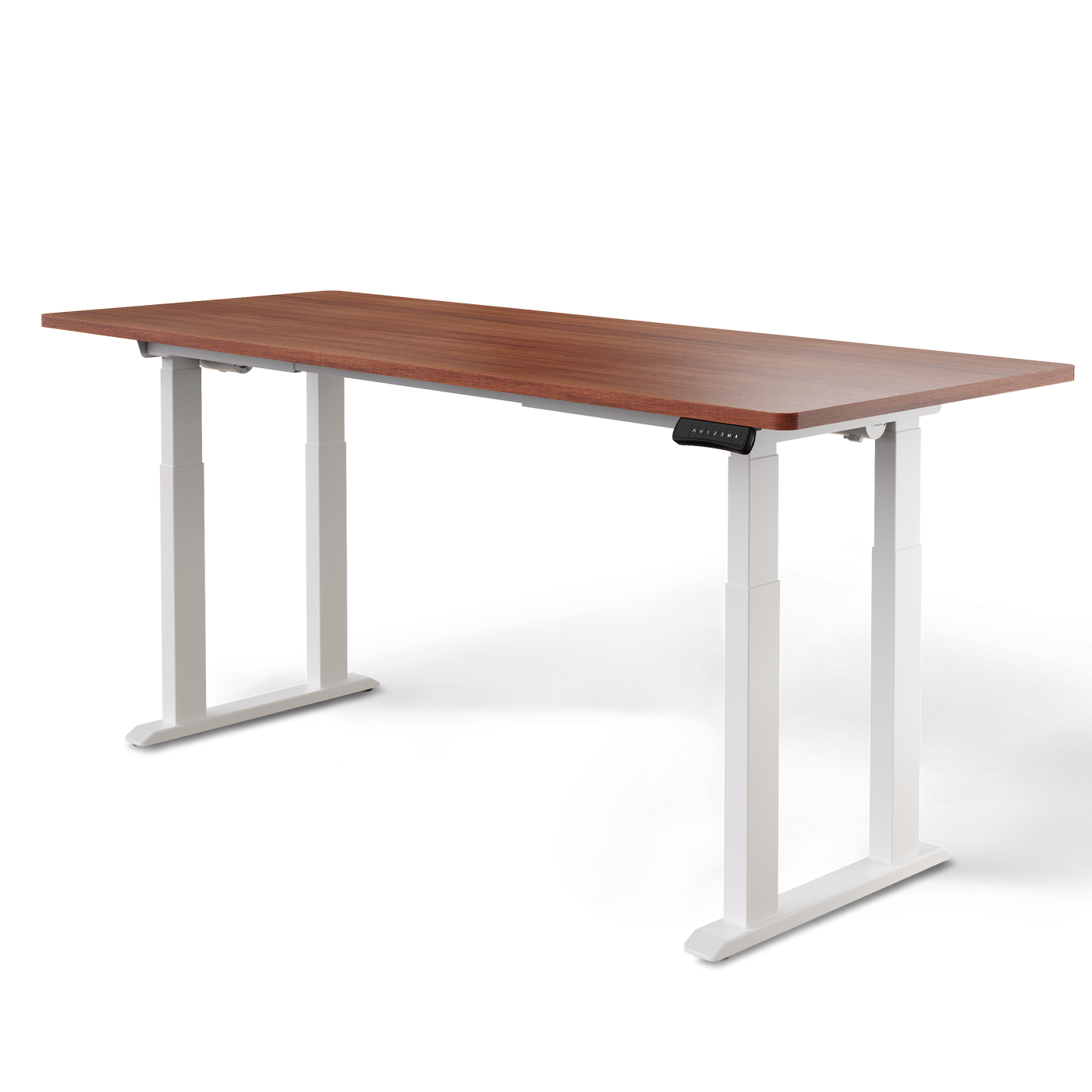 DESKSPACE Titan elektrisch höhenverstellbarer Schreibtisch mit 4 stabilen Beinen, Dual-Motor-Antrieb, 200 kg Tragkraft, Memory-Steuerung und modernem Design