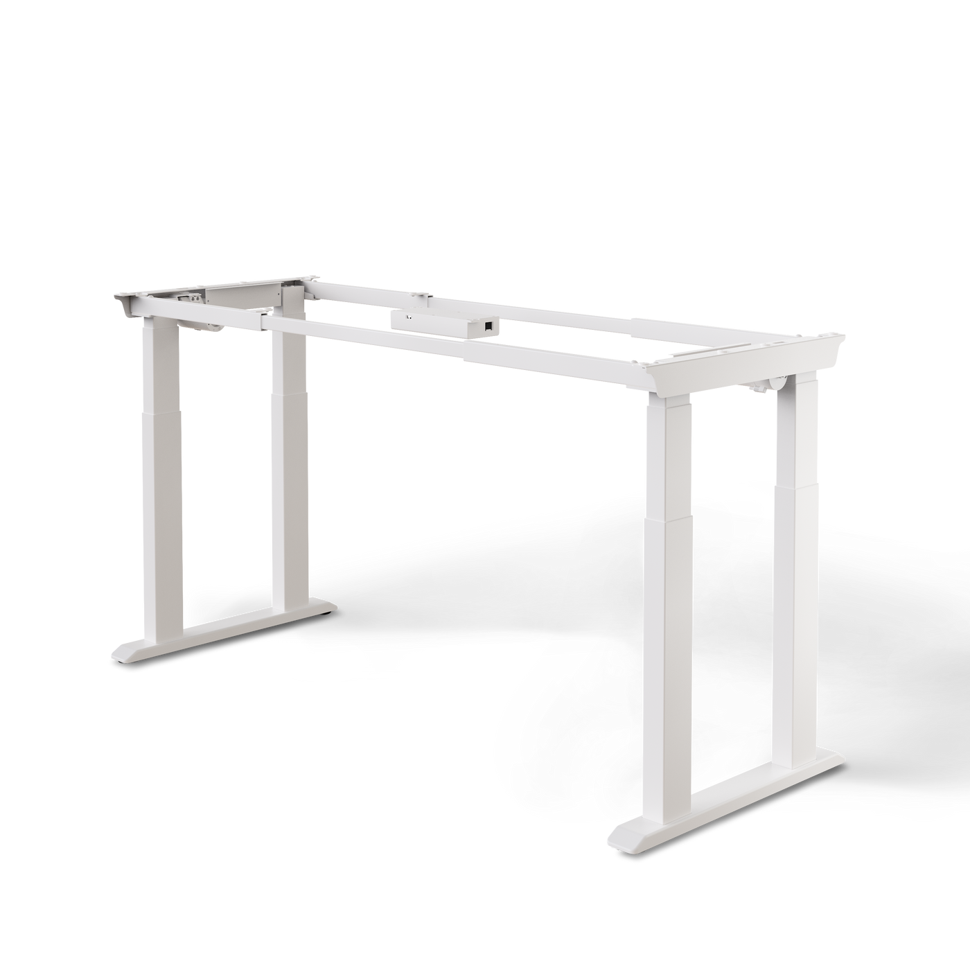 DESKSPACE Titan elektrisch höhenverstellbarer Schreibtisch mit 4 stabilen Beinen, Dual-Motor-Antrieb, 200 kg Tragkraft, Memory-Steuerung und modernem Design