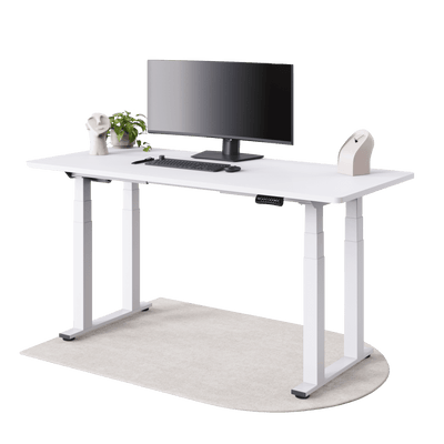 DESKSPACE Titan elektrisch höhenverstellbarer Schreibtisch mit 4 stabilen Beinen, Dual-Motor-Antrieb, 200 kg Tragkraft, Memory-Steuerung und modernem Design