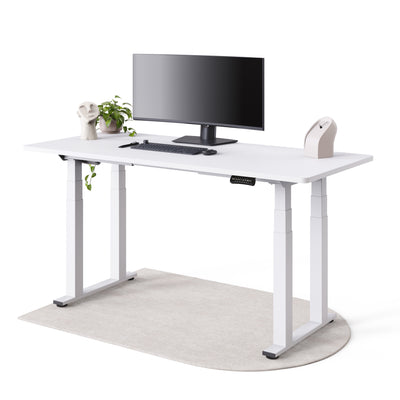 DESKSPACE Titan elektrisch höhenverstellbarer Schreibtisch mit 4 stabilen Beinen, Dual-Motor-Antrieb, 200 kg Tragkraft, Memory-Steuerung und modernem Design