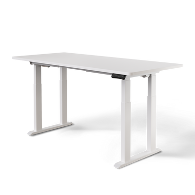 DESKSPACE Titan elektrisch höhenverstellbarer Schreibtisch mit 4 stabilen Beinen, Dual-Motor-Antrieb, 200 kg Tragkraft, Memory-Steuerung und modernem Design