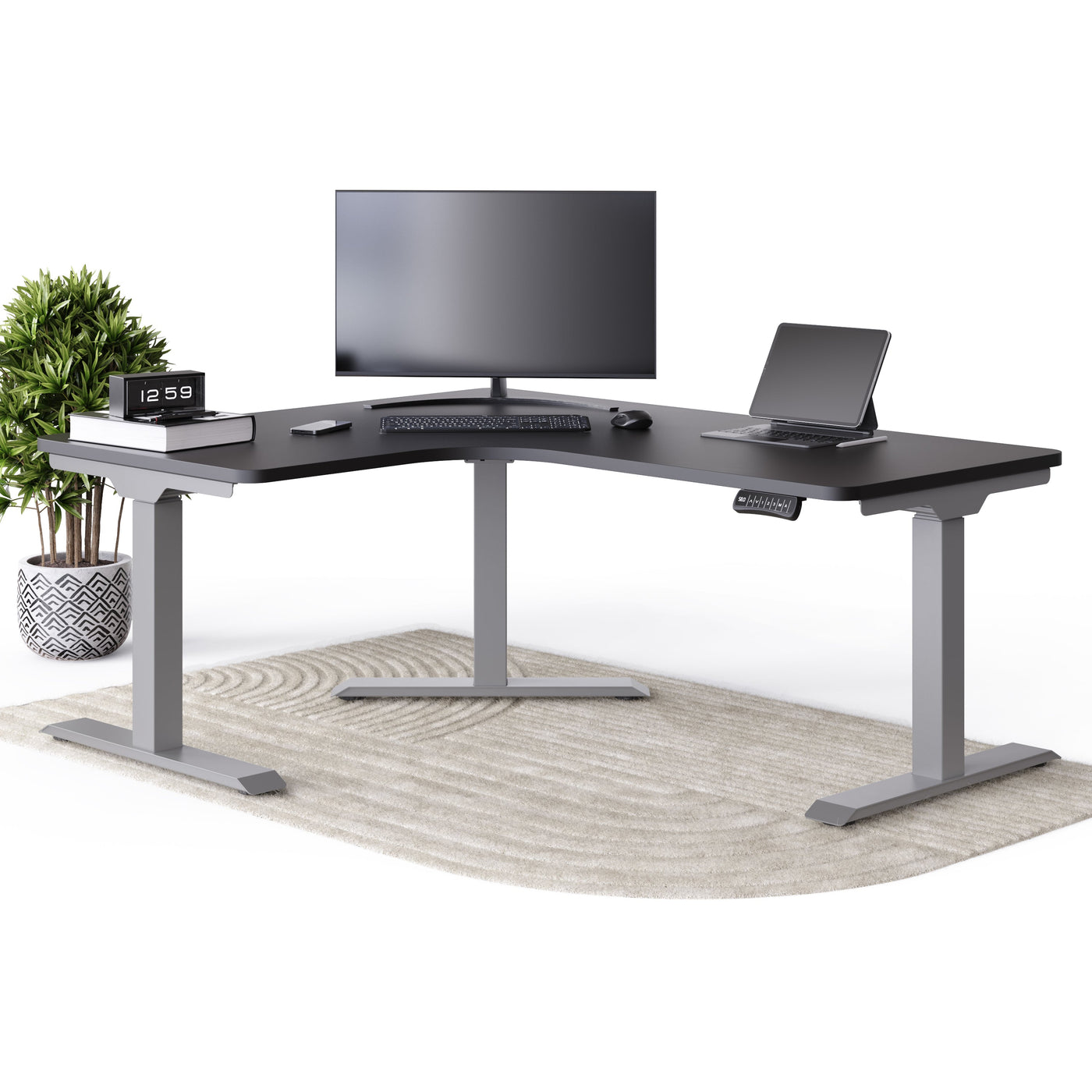 deskspace-corner-hohenverstellbarer-schreibtisch-schwarz-tischplatte-grau-gestell