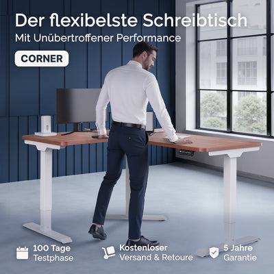 deskspace-corner-hohenverstellbarer-schreibtisch-mahagoni-tischplatte-weiß-gestell