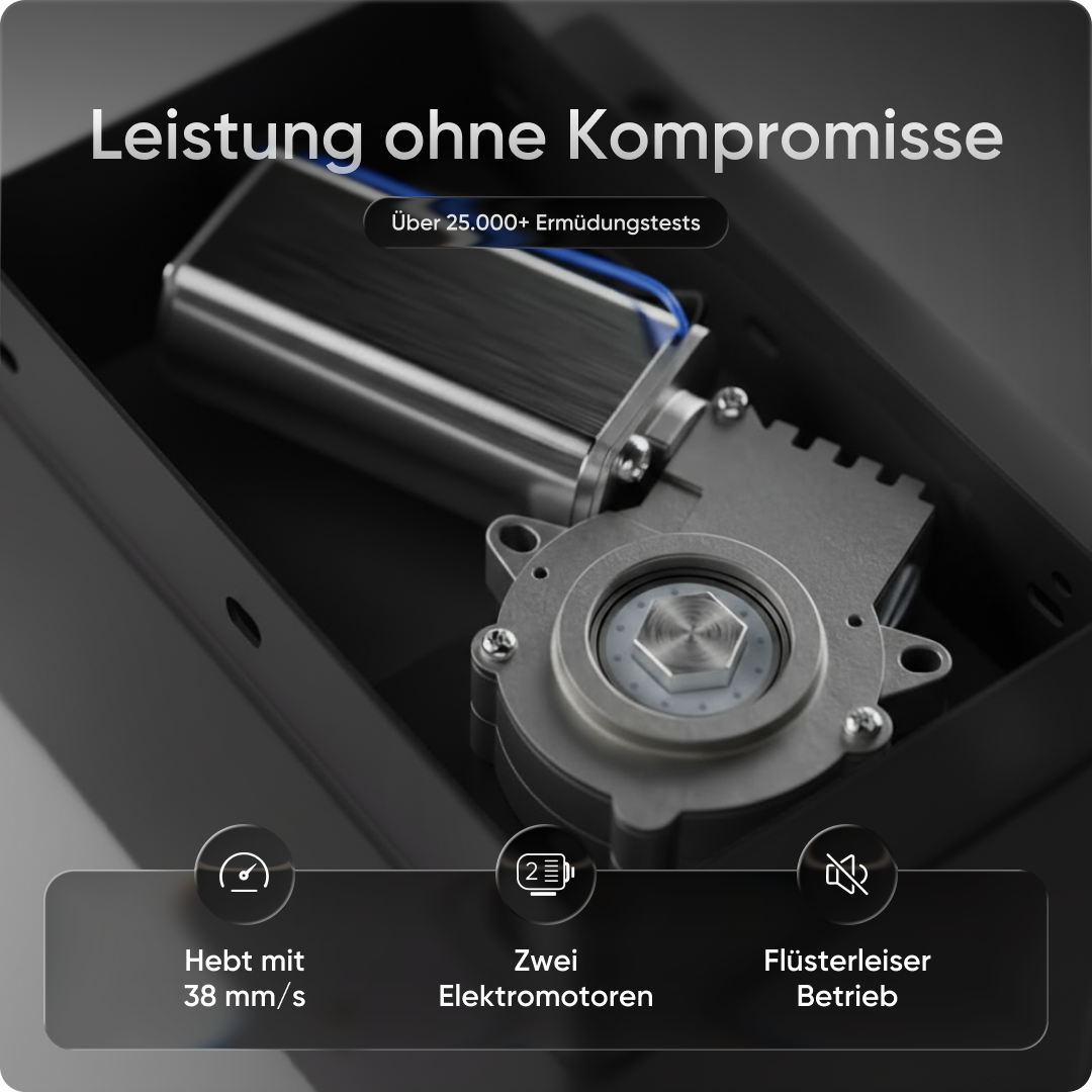 Elektrisch höhenverstellbarer DESKSPACE Pro Plus ergonomischer Stehschreibtisch