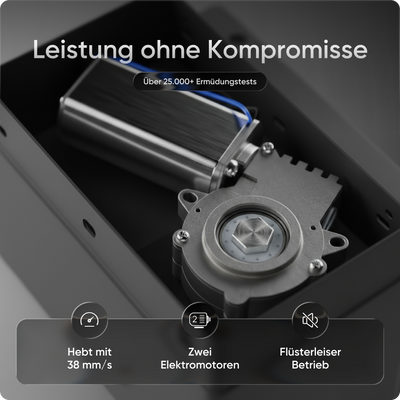 Elektrisch höhenverstellbarer DESKSPACE Pro Plus ergonomischer Stehschreibtisch