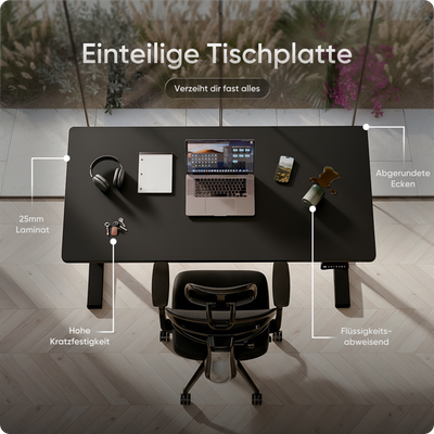 Elektrisch höhenverstellbarer DESKSPACE Pro Plus ergonomischer Stehschreibtisch
