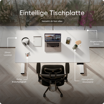 Elektrisch höhenverstellbarer DESKSPACE Pro Plus ergonomischer Stehschreibtisch