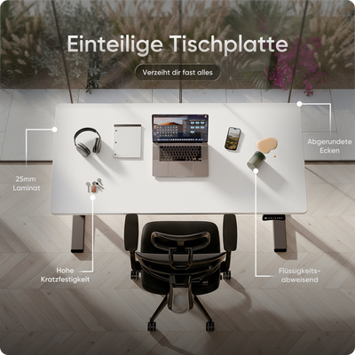 Elektrisch höhenverstellbarer DESKSPACE Pro Plus ergonomischer Stehschreibtisch
