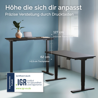 DESQUP PRO PLUS | Electrically height-adjustable desk 