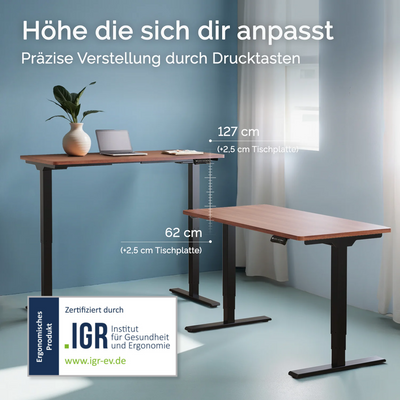 DESQUP PRO PLUS | Electrically height-adjustable desk 