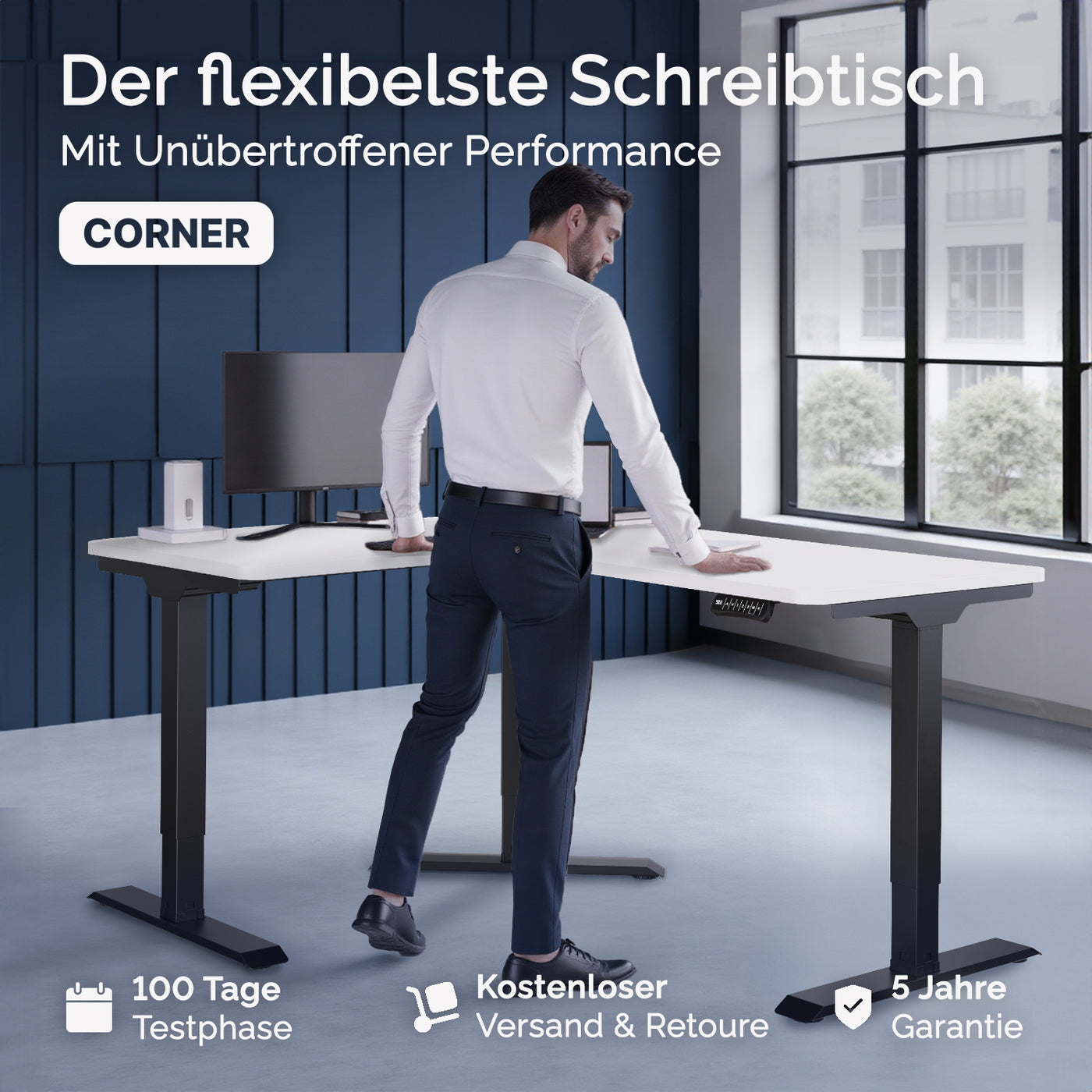 deskspace-corner-hohenverstellbarer-schreibtisch-weiß-tischplatte-schwarz-gestell