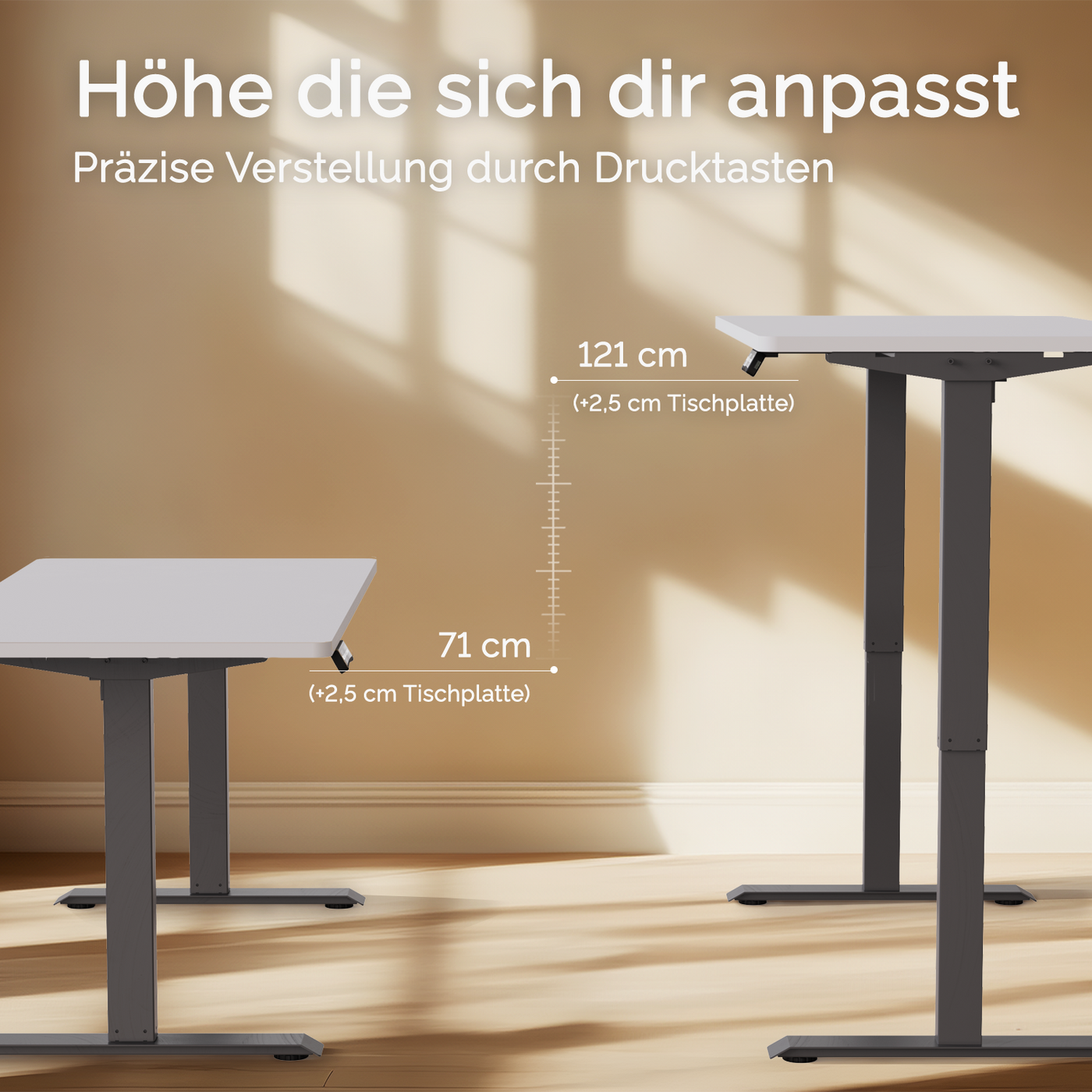 DESQUP PRO | Electrically height-adjustable desk 