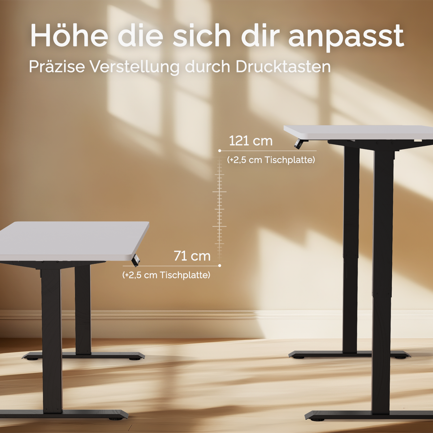 DESQUP PRO | Electrically height-adjustable desk 