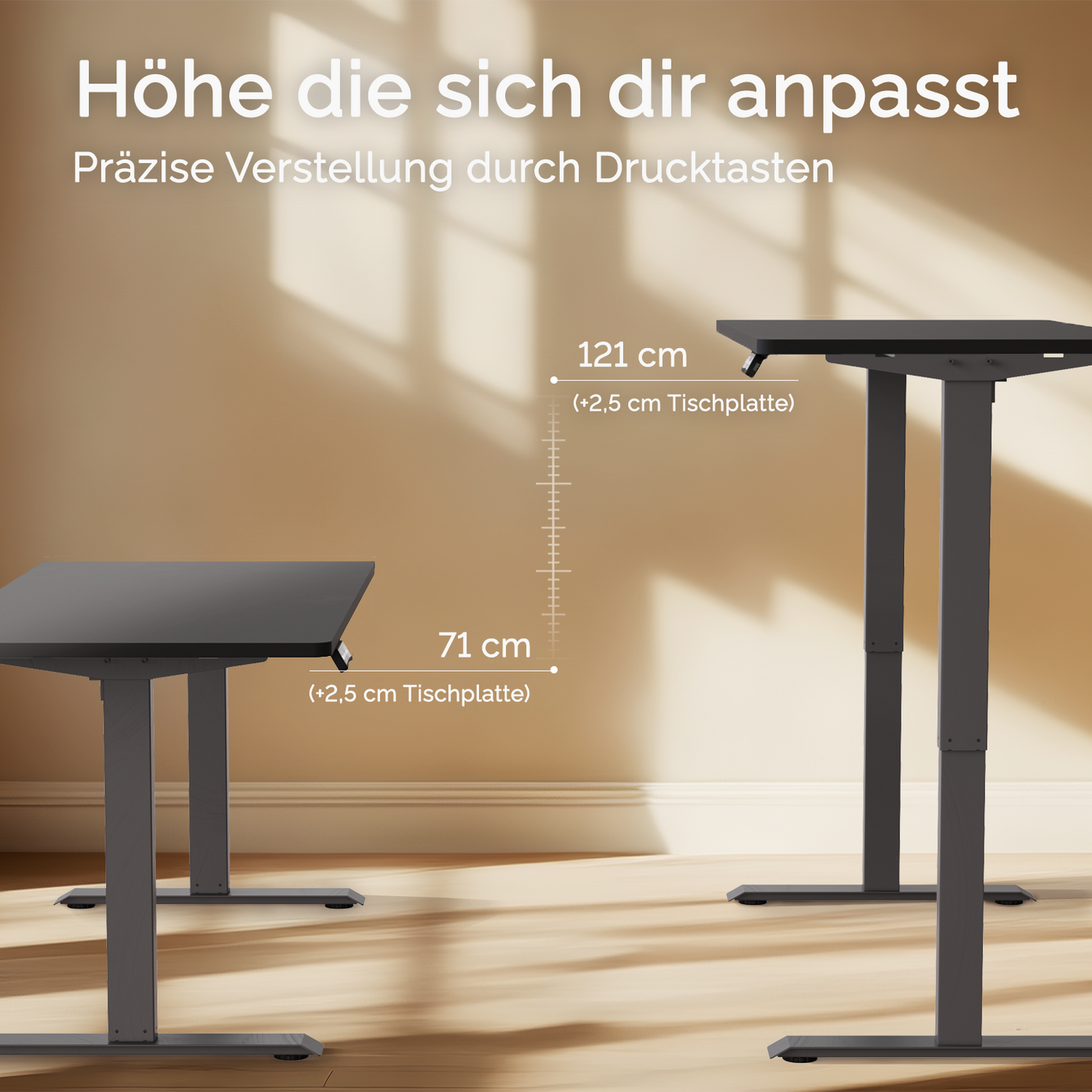 DESQUP PRO | Electrically height-adjustable desk 