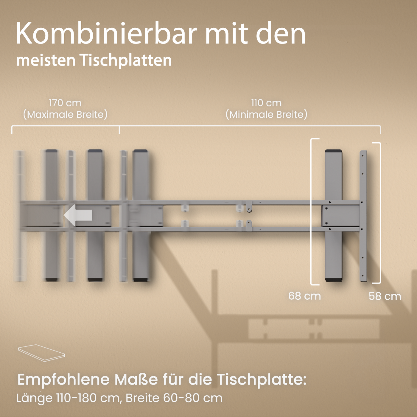 DESQUP PRO | Electrically height-adjustable desk 