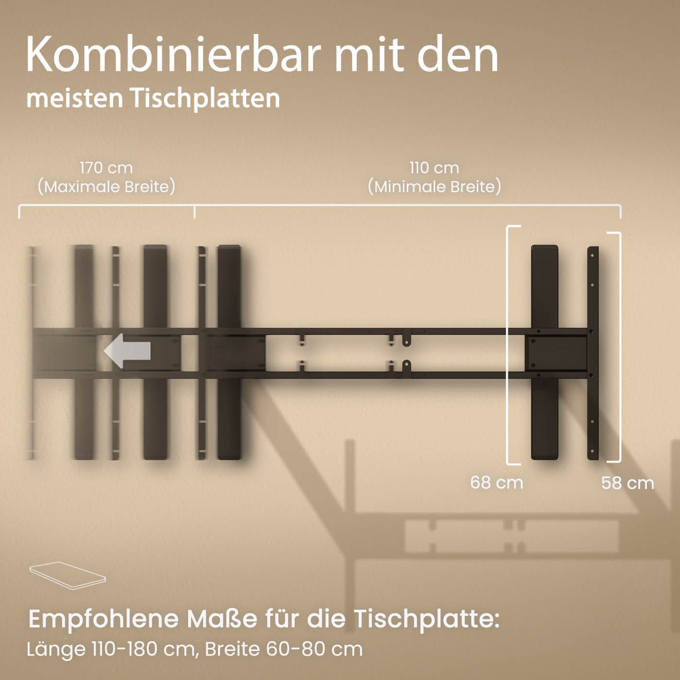 DESQUP PRO | Electrically height-adjustable desk 