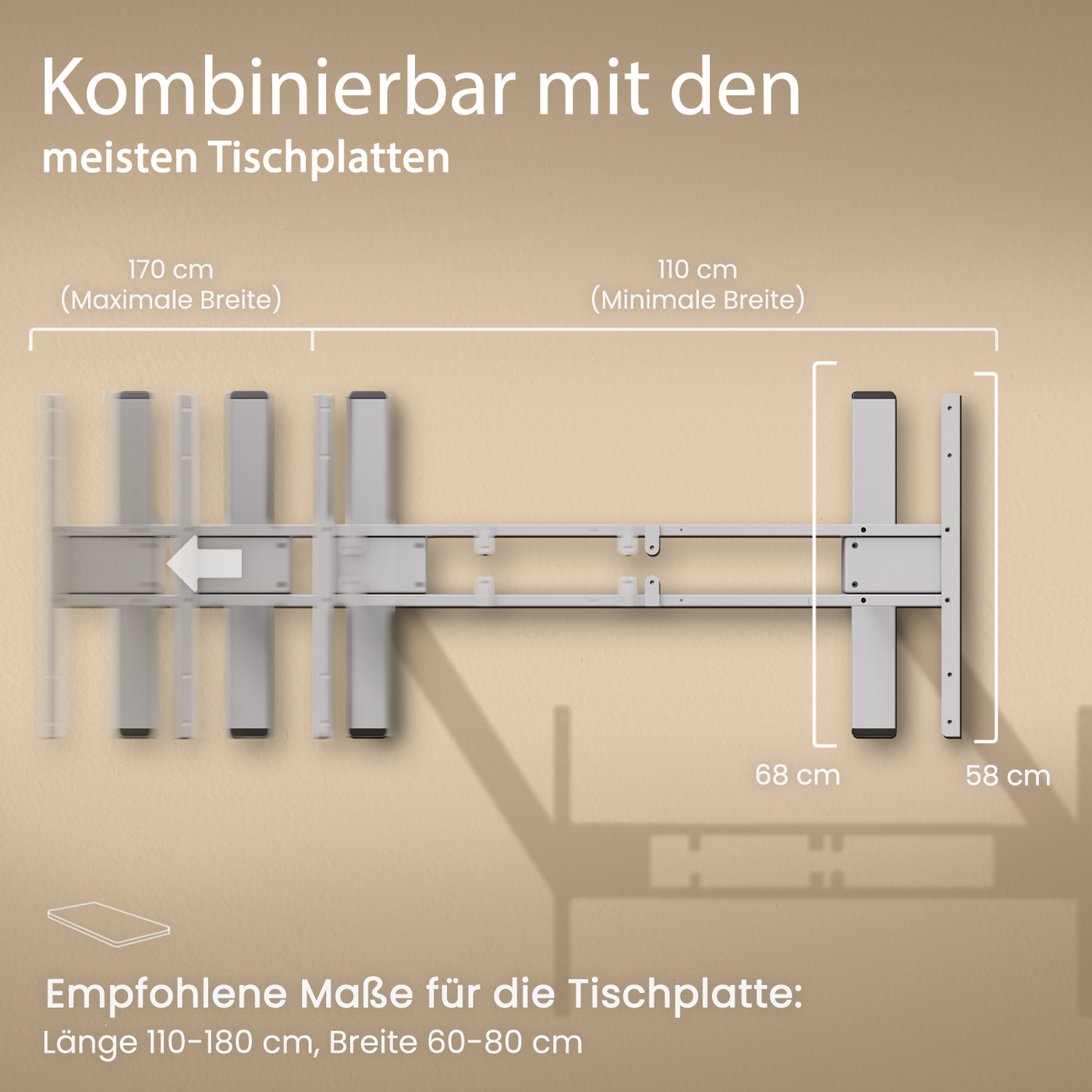 DESQUP PRO | Electrically height-adjustable desk 