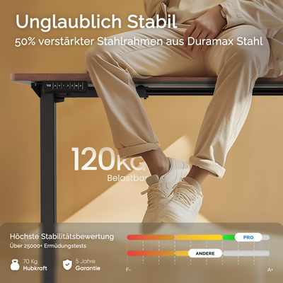 deskspace-pro-hohenverstellbarer-schreibtisch-mahagoni-tischplatte-schwarz-gestell-140x70