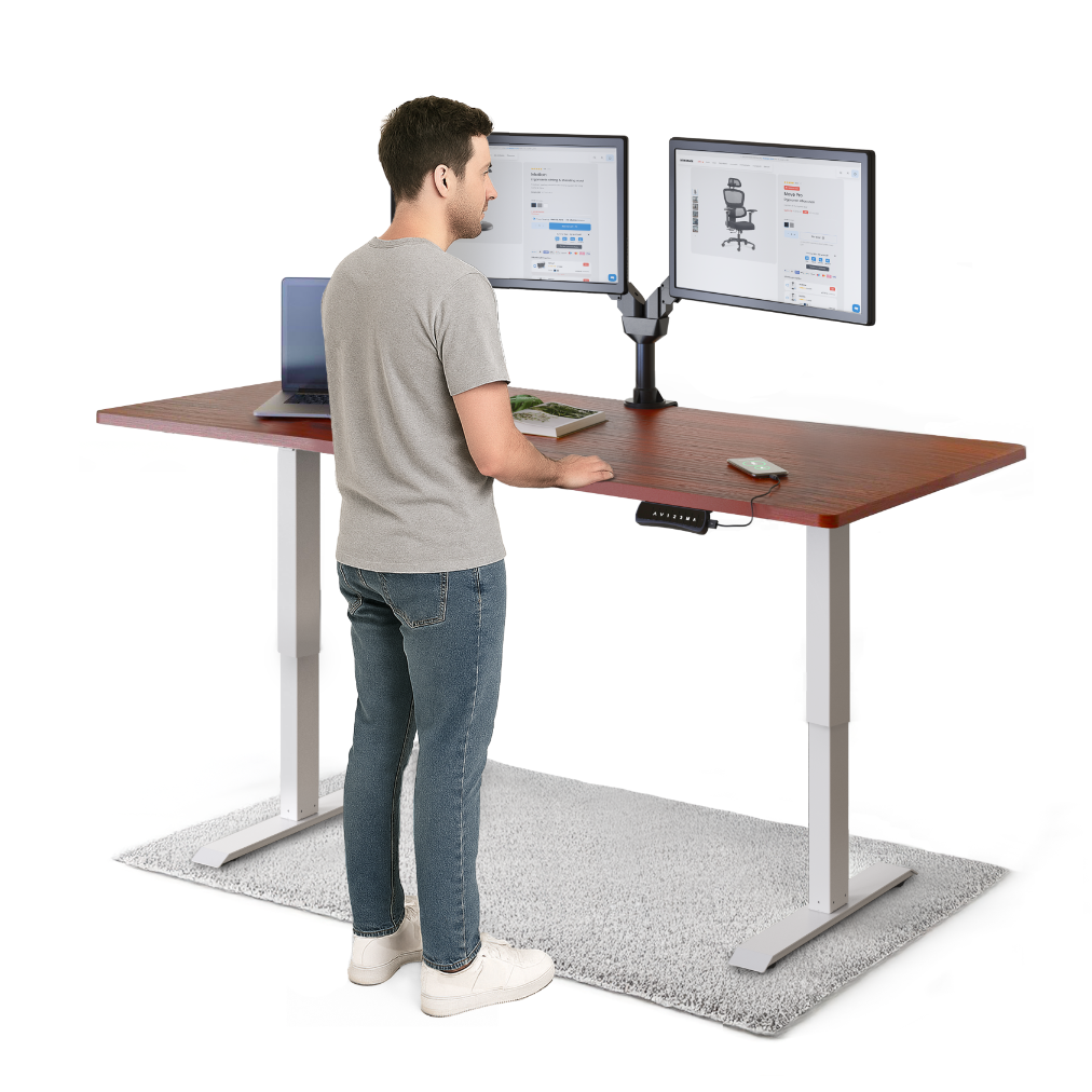 Mahagoni / Weißes / 180 x 80 cm