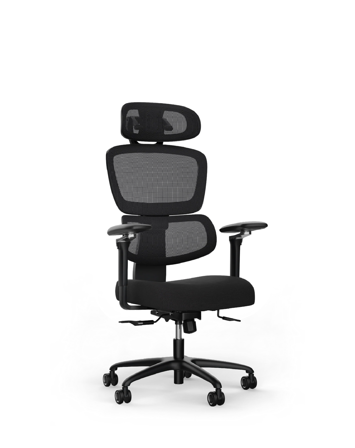 DESKSPACE Schreibtischstuhl Move Pro Bürostuhl – ergonomisch, Netzrücken, 3 Neigungen, 150 kg, Ergonomisch, 3D-Armlehnen, Netzrücken, 3-Neigungsstufen