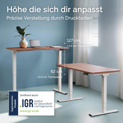 DESQUP PRO PLUS | Electrically height-adjustable desk 
