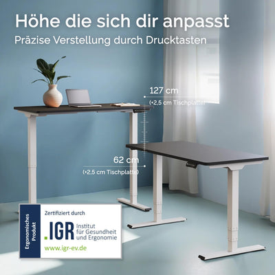 DESQUP PRO PLUS | Electrically height-adjustable desk 