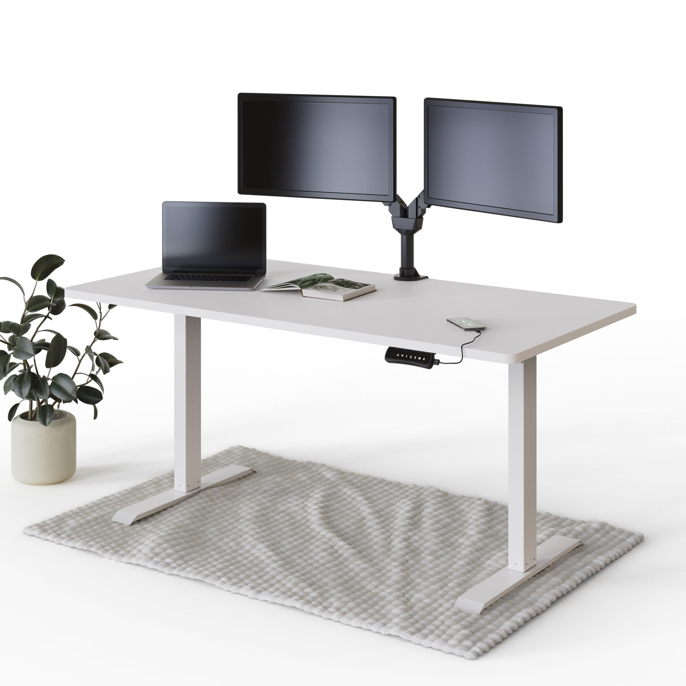 deskspace-pro-hohenverstellbarer-schreibtisch-weiß-tischplatte-weiß-gestell-160x80